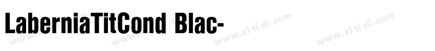 LaberniaTitCond Blac字体转换